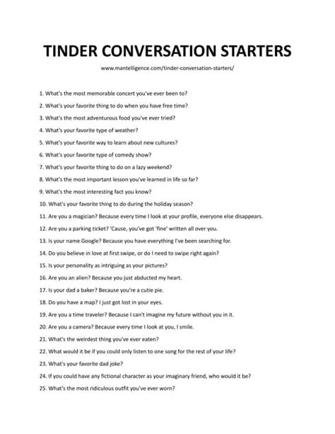 tinder gesprekken|55 Best Tinder Conversation Starters & Tips, Per。